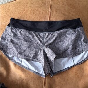 Lululemon Speed Up Shorts 2” Heathered Lux Multi Black Women's Size 12